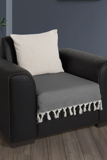 SteweHome Decken & Couchdecken Sesselüberwurf 70x95cm Grau