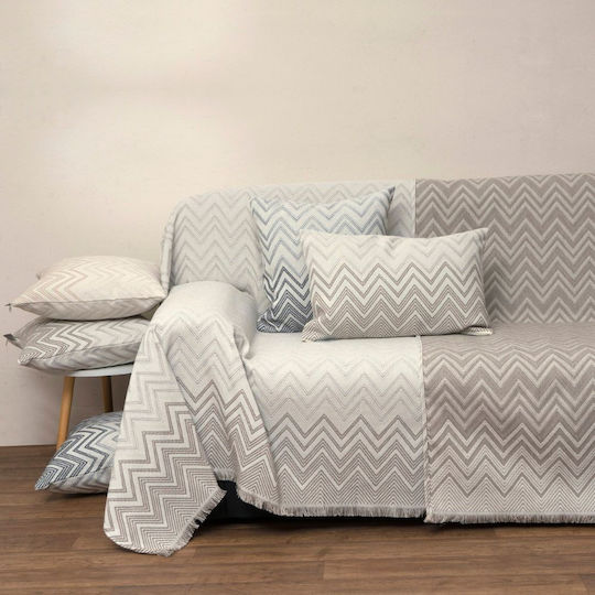 Anna Riska 1576 Sesselüberwurf Jacquard 180x180cm Linen