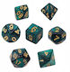 Rebel Rpg Dice Set Pearl Dark Green
