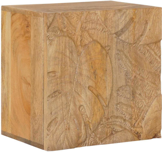 Нощно Шкафче Дървено Кафяво 40x30x40см