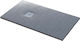 Sanitec Flat Stone Karisto A408-26-Cement Acrylic Shower 130x90cm Grey