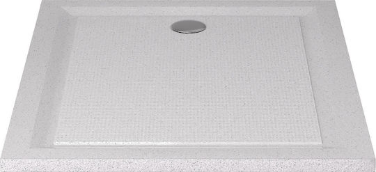 Sanitec Flat Classic Acrylic Shower 120x80cm White