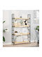 vidaXL Rectangular Bookcase Shelf Made of Solid Wood in Brown Colour 100x20x4cm 3279428 2 Pieces