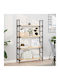vidaXL Rectangular Bookcase Shelf Made of Solid Wood in Brown Colour 80x20x2cm 3279344 2 Pieces