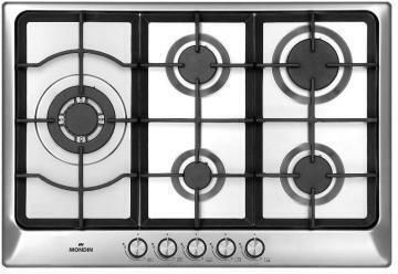 Mondin Gas Cooktop Autonomous 75x51cm Gray