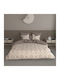 Charalambidis Textiles Έπαυλη Σετ Σεντόνια Υπέρδιπλα 240x260εκ. Καφέ (4τμχ)