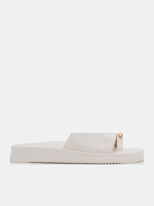 Luigi Women's Flat Sandals Flatforms White