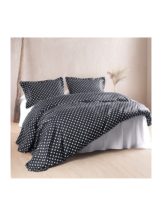 Rythmos Quilt Set Double 220x240cm Coquette Black 3pcs