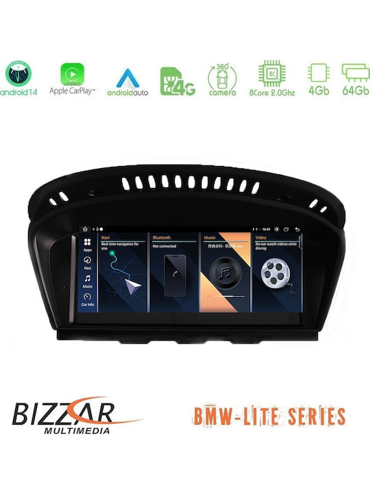 Bizzar Ηχοσύστημα Αυτοκινήτου για BMW E90 / E60 / E63 2005 – 2008 (Bluetooth/USB/AUX/WiFi/GPS/Apple-Carplay/Android-Auto) με Οθόνη Αφής 10.25"