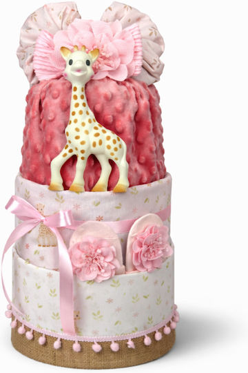 Diaper Cake Sophie La Giraffe Rose For Girl