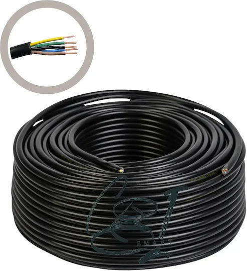 Electric Cable 5x1.5 Mm² 60 M Black Myym H05vv-f Cobi Smart