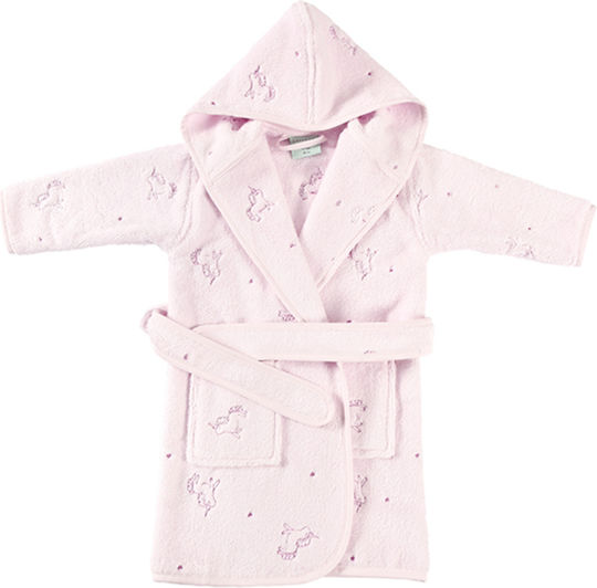 SteweHome Kids Bathrobe Lilac with Hood
