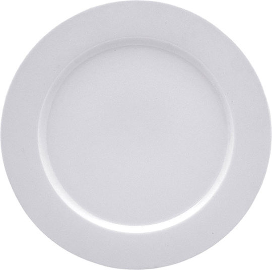 Porland Servierplatte Untiefe aus Porzellan Transparent mit Durchmesser 28cm