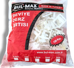 Set 100 Bul-max Tile Grout Spacers 1 Mm Professional Leveling System Precise Alignment Quick Installation Cobi Smart