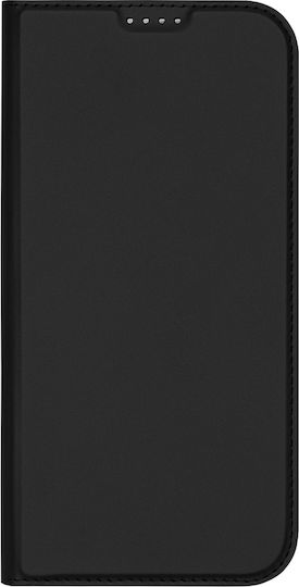 Dux Ducis Skin Book Silicon Piele Artificială Negru (iPhone 16 Pro Nokia 3.2)