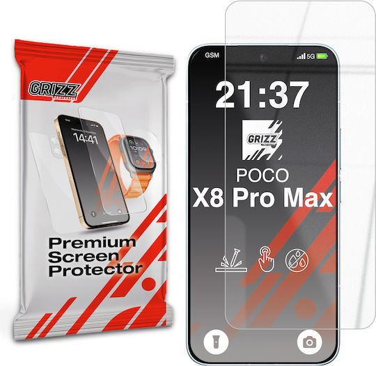 GrizzGlass Tempered Glass (Poco X8 Pro Max)