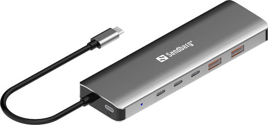 Sandberg Hub 20 Θυρών με σύνδεση USB-C / USB-A