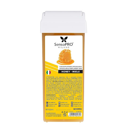 SensoPro Milano Einweg-Haarentfernungswachs 100ml Honig Wachs Nachfüllung