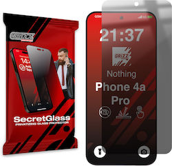 Grizzglass Secretglass Privacy Hybrid Glass Screen Protector Compatible Nothing Phone 4a Pro Black Grizzglass Secretglass Privacy Hybrid Glass Screen Protector Compatible Nothing Phone 4a Pro Black