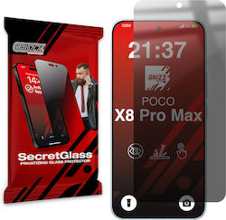 Grizzglass Secretglass Privacy Hybrid Glass Screen Protector Compatible Xiaomi Poco X8 Pro Max Black Grizzglass Secretglass Privacy Hybrid Glass Screen Protector Compatible Xiaomi Poco X8 Pro Max Black