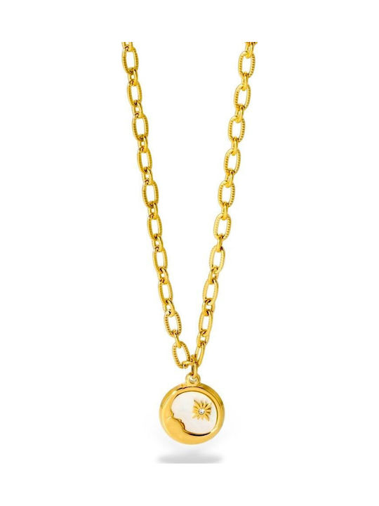 Callajewels Colier Lună Din Oțel