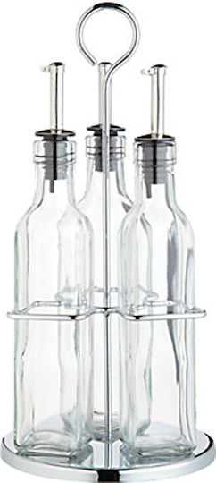 Kitchen Craft Öl- und Essigspender-Set Glas mit Fluss 270ml