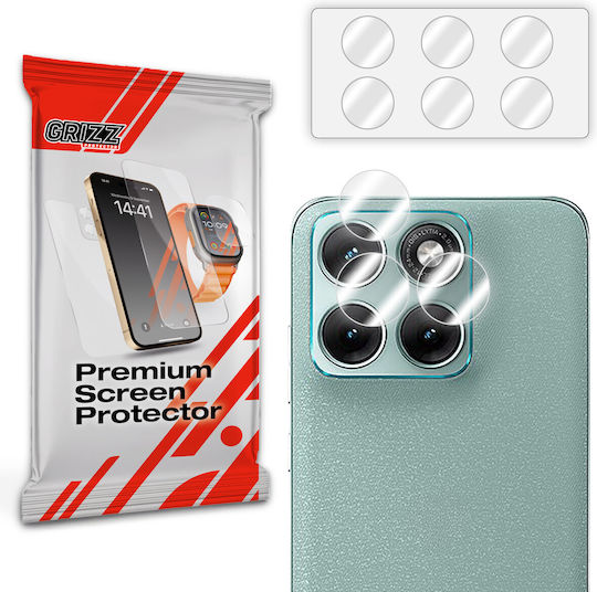 Set 2 Grizzglass Hybridglass Camera Lens Protectors Compatible Motorola Moto G77 Transparent