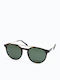 Tailor Made Unisex Sonnenbrillen mit Braun Schildkröte Horn umrandet und Grünem Glas TM15141-C2