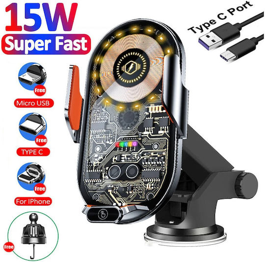 Smart Car Phone Holder Stand Wireless Charger