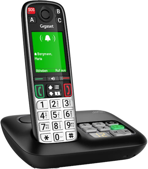 Gigaset Easy 500A Cordless Phone with Greek Menu Black