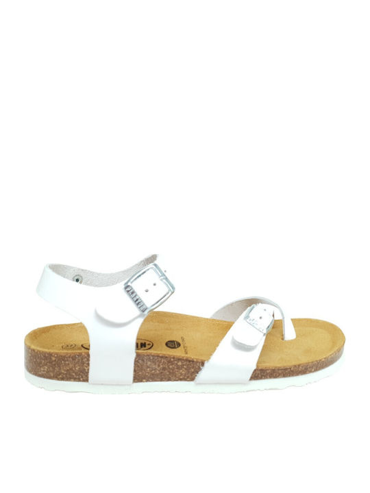 Plakton Leather Women's Anatomic Sandals White