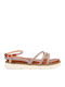Women's Sandals Flatforms Tabac Brown