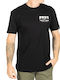 Herrenblusen Kurzarm T-Shirt Schwarz