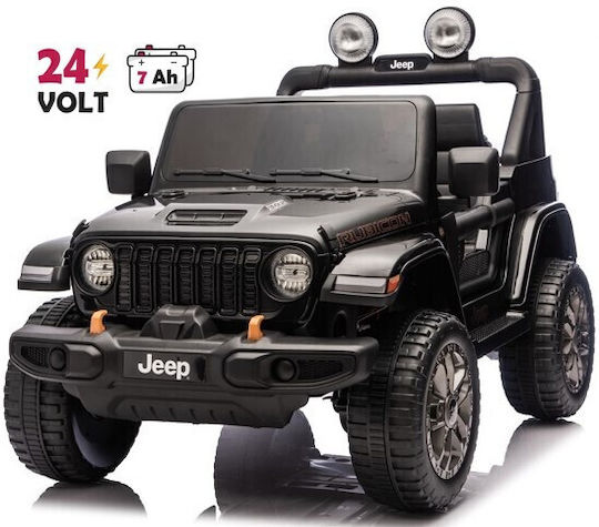 Wrangler Rubicon Διθέσιο με Τηλεκοντρόλ Licensed 24 Volt Μαύρο