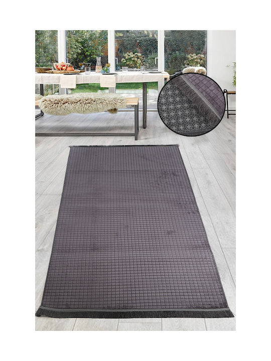 SteweHome Αντιολισθητικό Χαλί Ορθογώνιο Γκρι 100x150cm