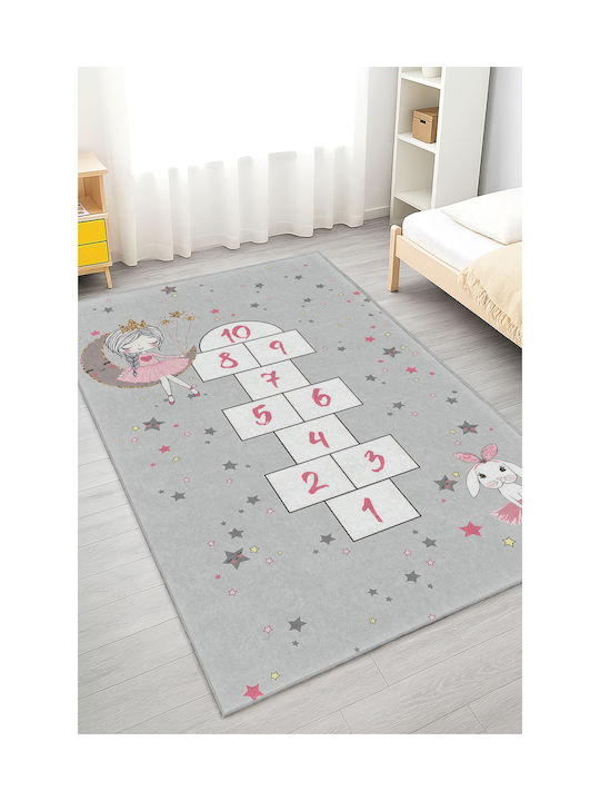 SteweHome Детски Килим Сив 80x170см Дебелина 60мм