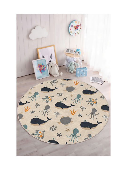 SteweHome Kids Rug Light Blue 150x150cm Thickness 60mm