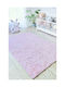 SteweHome Kinderteppich Sterne Baumwolle Rosa 80x300cm Dicke 60mm