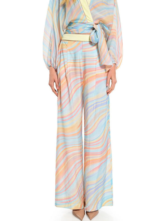 Women's Fabric Trousers Multicolour