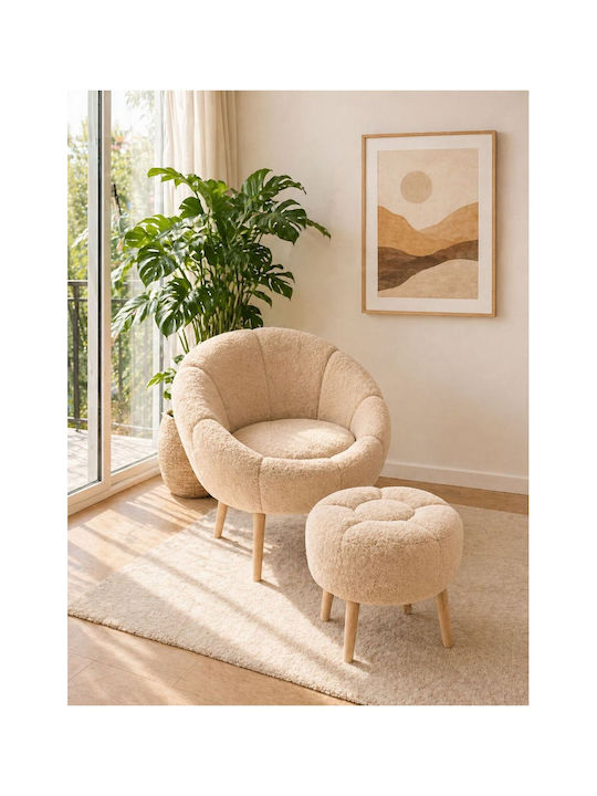 Polyrthrona Beige 75x75x75cm