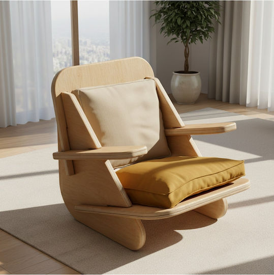 Scaun De Relaxare Bej 65x60x60cm