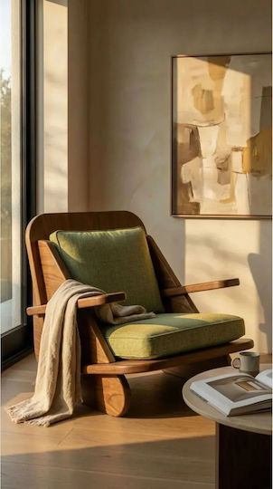 SteweHome Πολυθρόνα 65x55x55cm Grüne