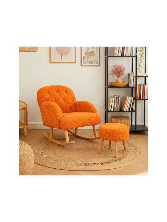 SteweHome Schaukelnder Oranger Sessel 60x65x60cm