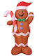 Bakaji Inflatable Christmas Gingerbread Man 150 cm Led Outdoor 02052860