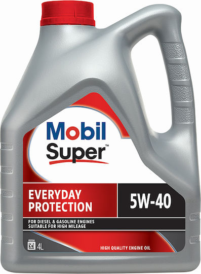 Mobil Super Everyday Protection Λάδι Αυτοκινήτου 5W-40 4lt