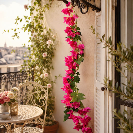 Sucursala Decorativă Artificială Flori Bougainvillea 180cm Sucursala Decorativă Artificială Flori Bougainvillea 180cm