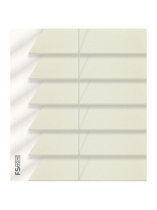 FS Wooden Shading Blind In Ecru Colour W100xH100cm