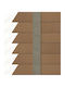 FS Wooden Blinds Brown Colour W100xH100cm