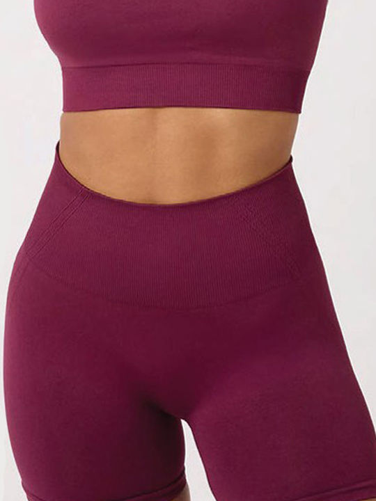 Wooster Training Leggings Burgunderrot