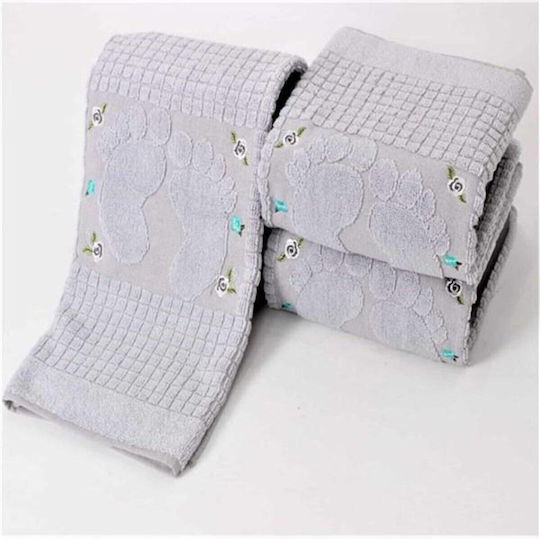 SteweHome Set Covoare De Baie Din Bumbac STE-024697-V51014 Gri 50x70cm 3 Bucăți